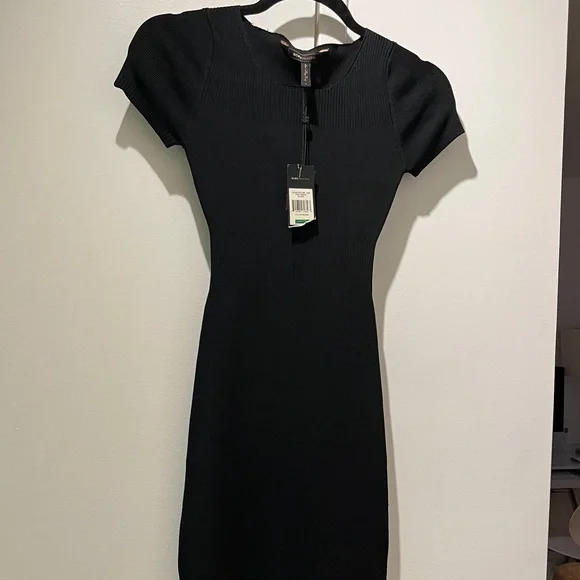 Bcbg black knit dress